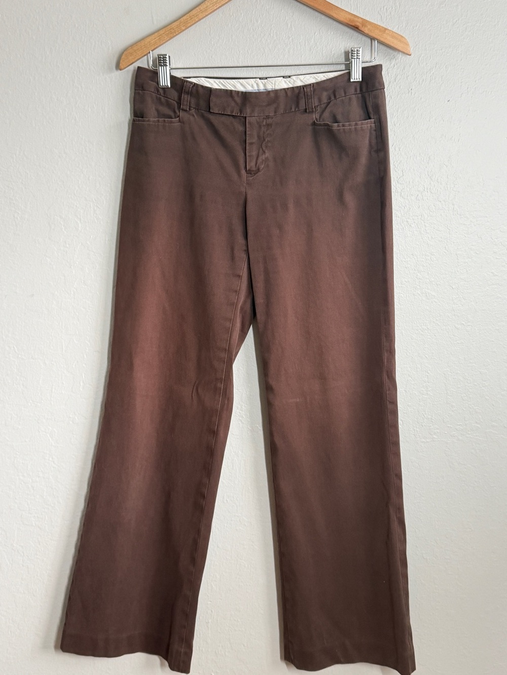 Vintage Y2K Gap Brown Corduroy Flare Pants Womens Size 4 Stretch Low Rise